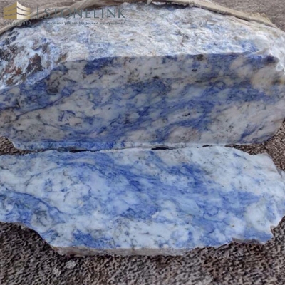 Cristallo blue quartzite slab