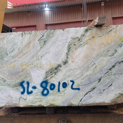 Raggio Verde marble block