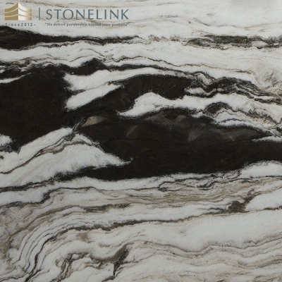 Calacatta black marble slab