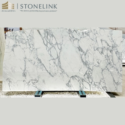 Calacatta white marble slab