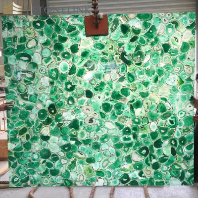 Green agate countertop