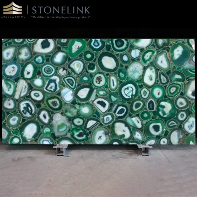 Green agate countertop