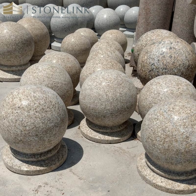 Granite parking stone ball